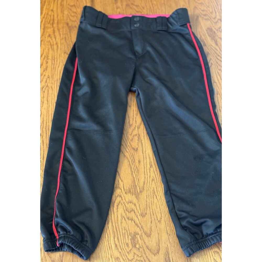 (LOT-2) ALLESON ATHLETIC BRAND~Women’s Medium, Black Softball Pants, Sportswear - Picture 9 of 12